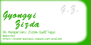 gyongyi zizda business card